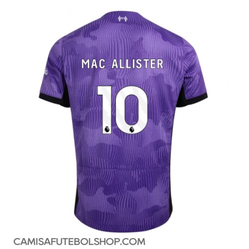 Camisa de time de futebol Liverpool Alexis Mac Allister #10 Replicas 3º Equipamento 2023-24 Manga Curta